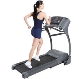 jogging on a treadmill